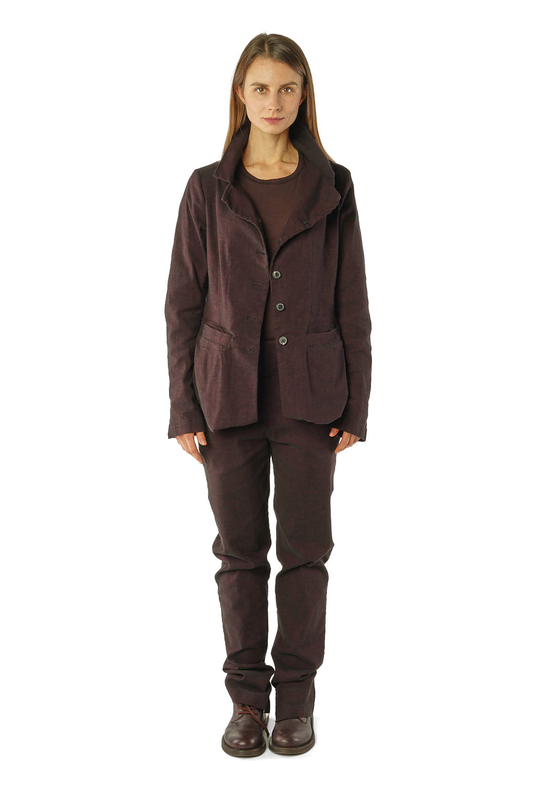 PRE-ORDER - Tulip Hem Jacket in Umbra Melange (Pictured in Purple Melange) - 1061116