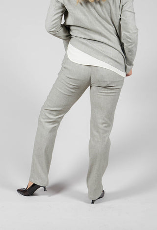 Checked Tailored Trousers in Alga