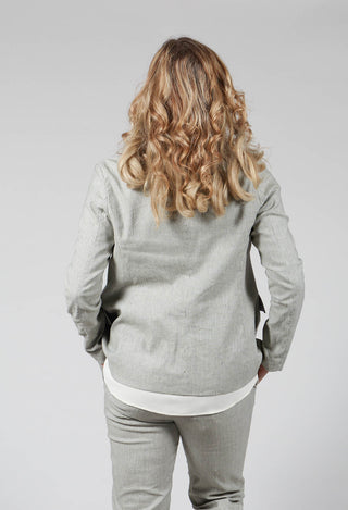 Wrap Over Blazer in Alga