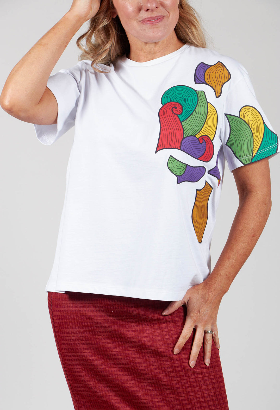 Applique T Shirt in White