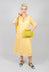 Double Layered Midi Dress with Print in Sorbet