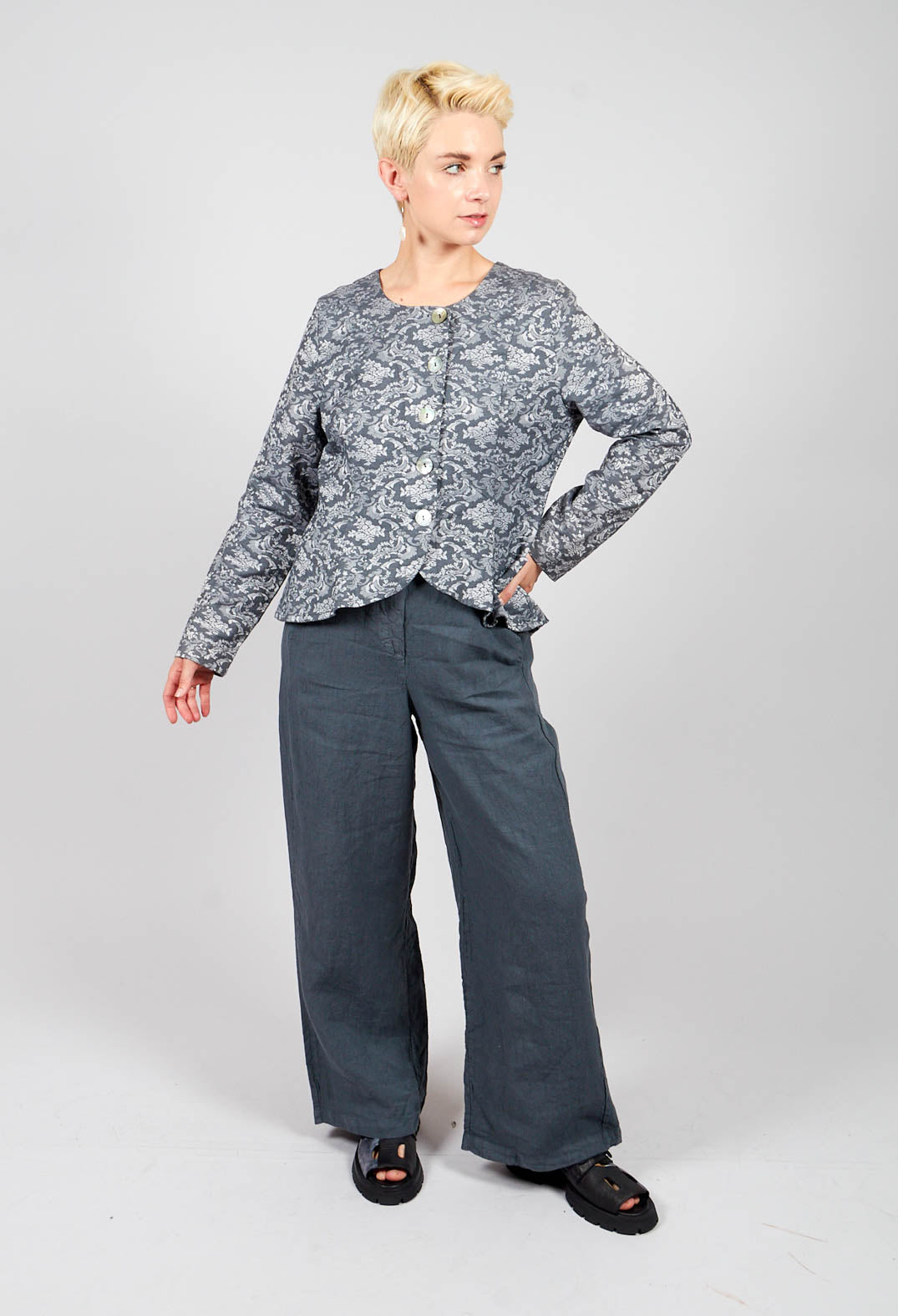 Puebla Trousers in Zinc