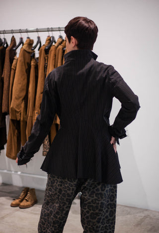 PRE-ORDER - Flared Hem Jacket in Umbra Stripe - 1081104