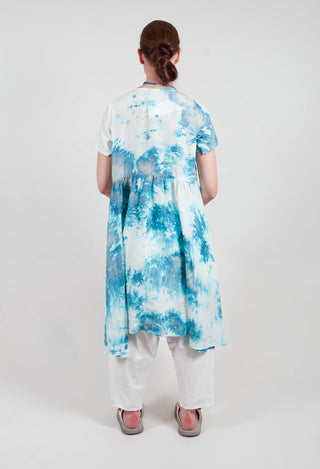 Short Sleeved Silk Smock Style Dress in Weimar