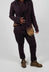 Drop Crotch Trousers in Purple Stripe  - 1020104