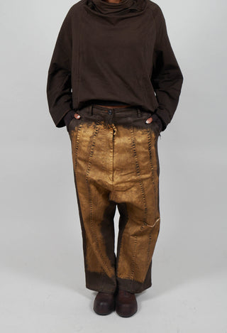 Drop Crotch Jeans in Umbra Gold  - 1040146