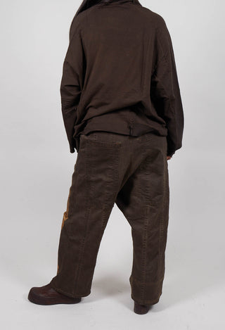 Drop Crotch Jeans in Umbra Gold  - 1040146