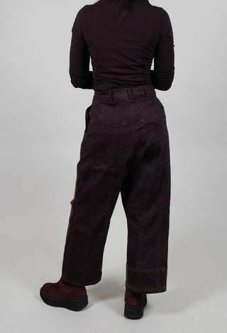 Drop Crotch Jeans in Purple Gold  - 1040146