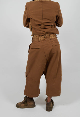 Double Waistband Trousers in Gold - 1050103