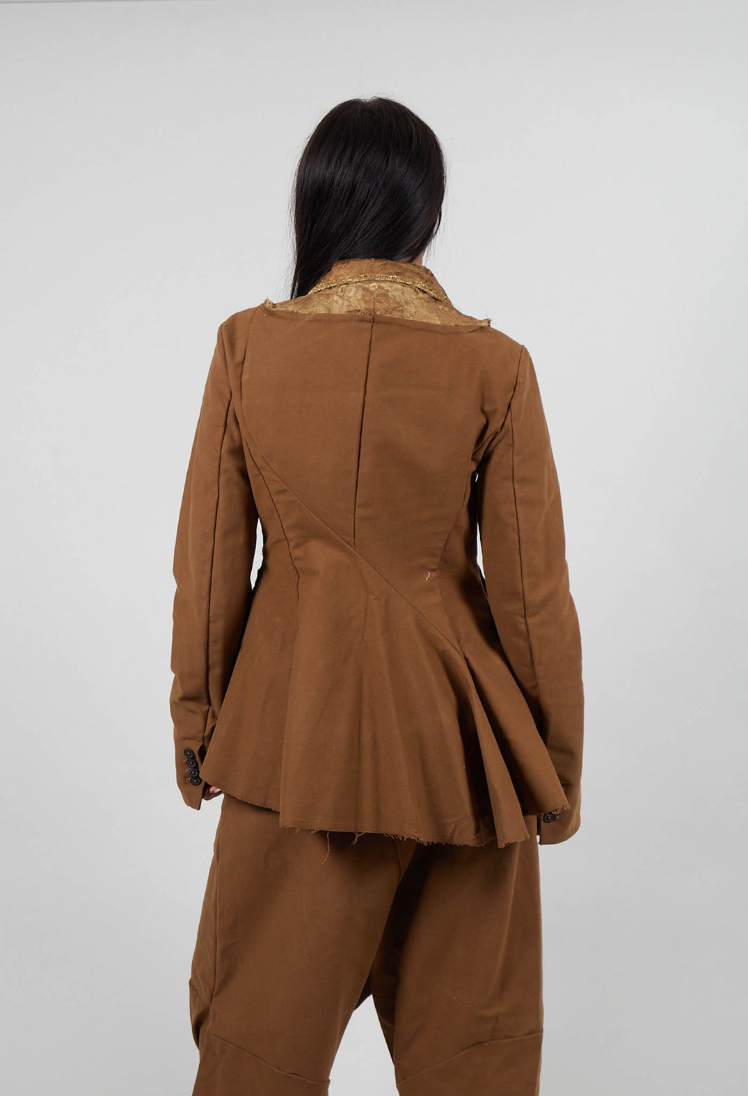 Jacquard Front Jacket in Gold - 1051104