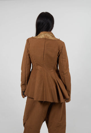 Jacquard Front Jacket in Gold - 1051104