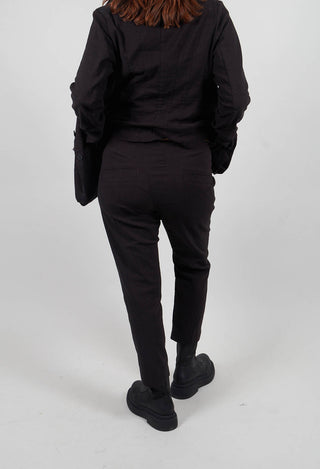 Straight Leg Trousers in Umbra Melange - 1060113