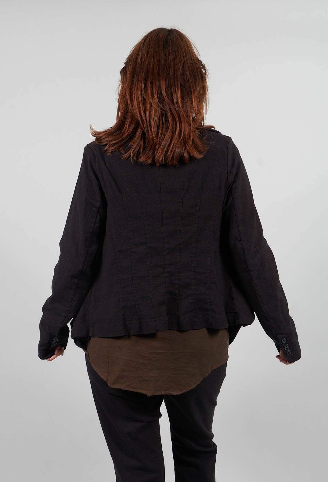 Tulip Hem Jacket in Umbra Melange  - 1061116