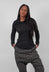 High Neck Longline Top in Leo Black Cloud  - 1140504