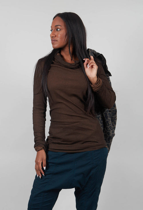 High Neck Longline Top in Umbra Cloud - 1140514