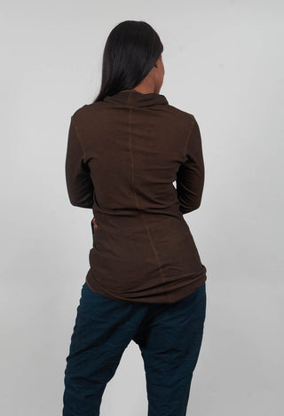 High Neck Longline Top in Umbra Cloud - 1140514