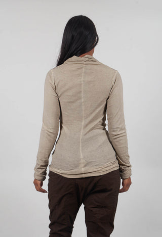 High Neck Longline Top in Ginger Cloud  - 1140514