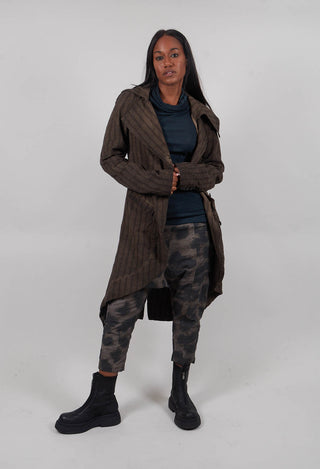 Button Up Coat in Umbra Cloud - 1171207