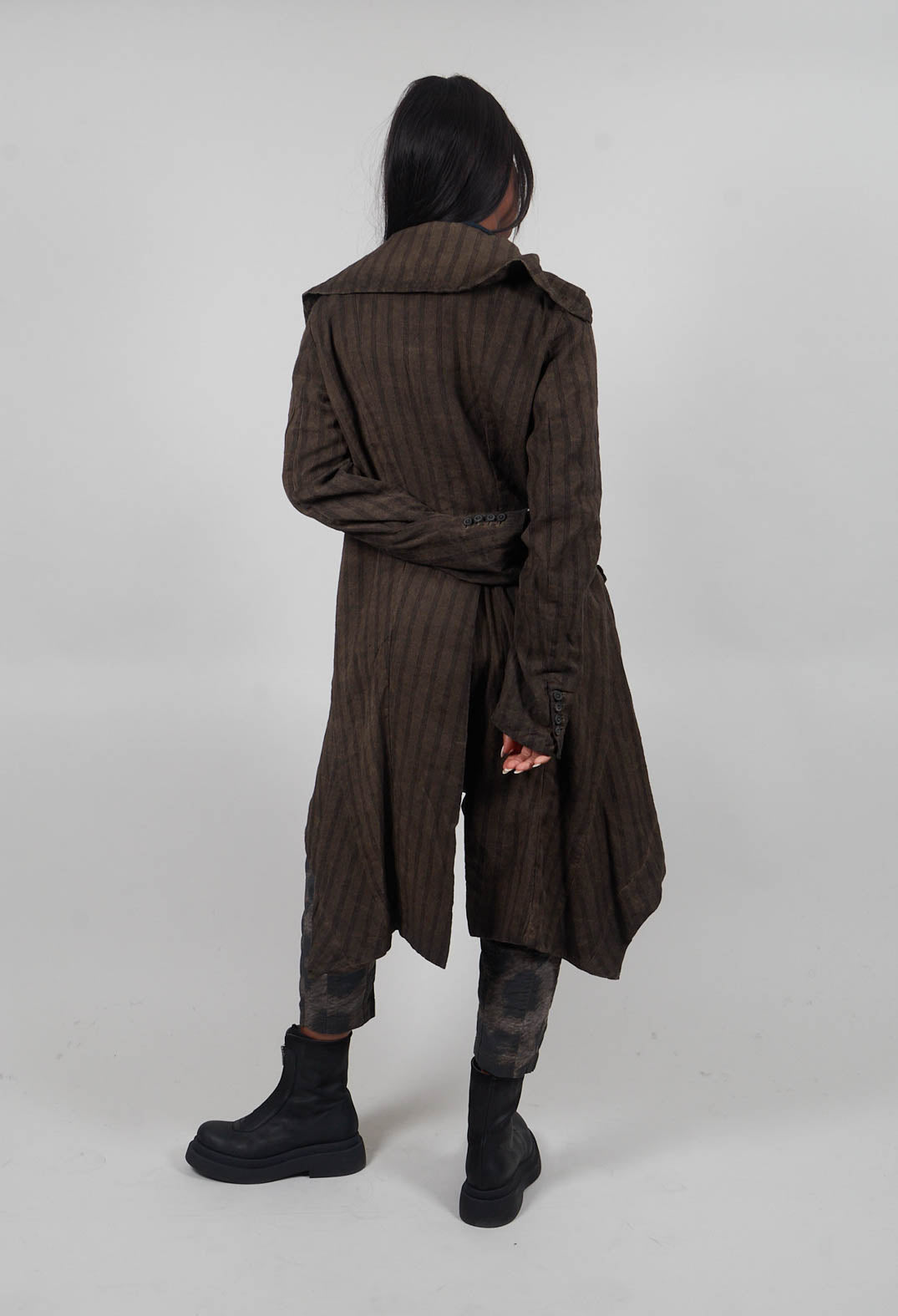 Button Up Coat in Umbra Cloud - 1171207