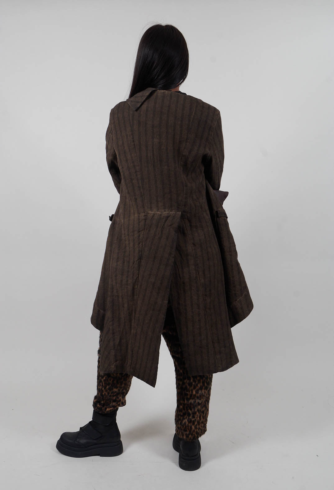 Button Up Coat in Umbra Cloud - 1171207