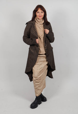 Button Up Coat in Umbra Cloud - 1171207