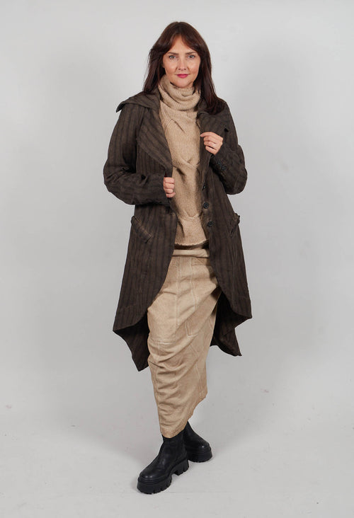 Button Up Coat in Umbra Cloud - 1171207