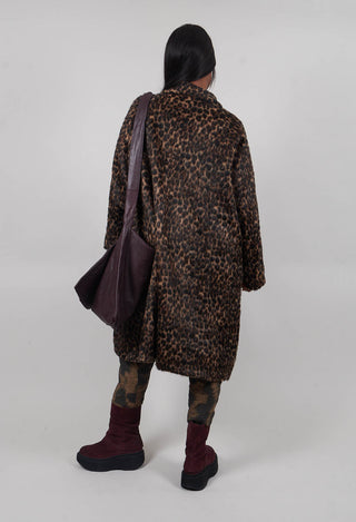 Oversized Coat in Leo Jacquard - 1191205