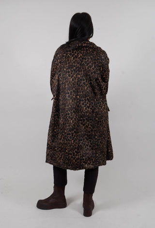 Oversized Coat in Leo Jacquard - 1191205