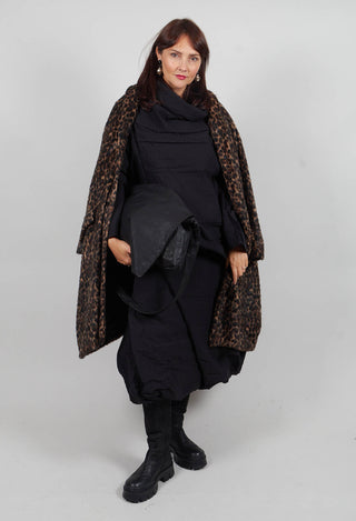 Oversized Coat in Leo Jacquard - 1191205