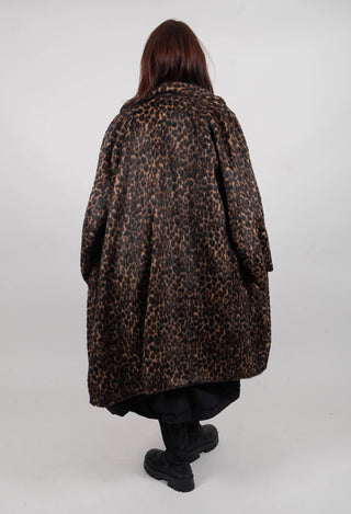 Oversized Coat in Leo Jacquard - 1191205
