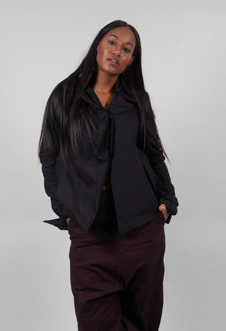 Statement Collar Shirt in Black  - 1230402