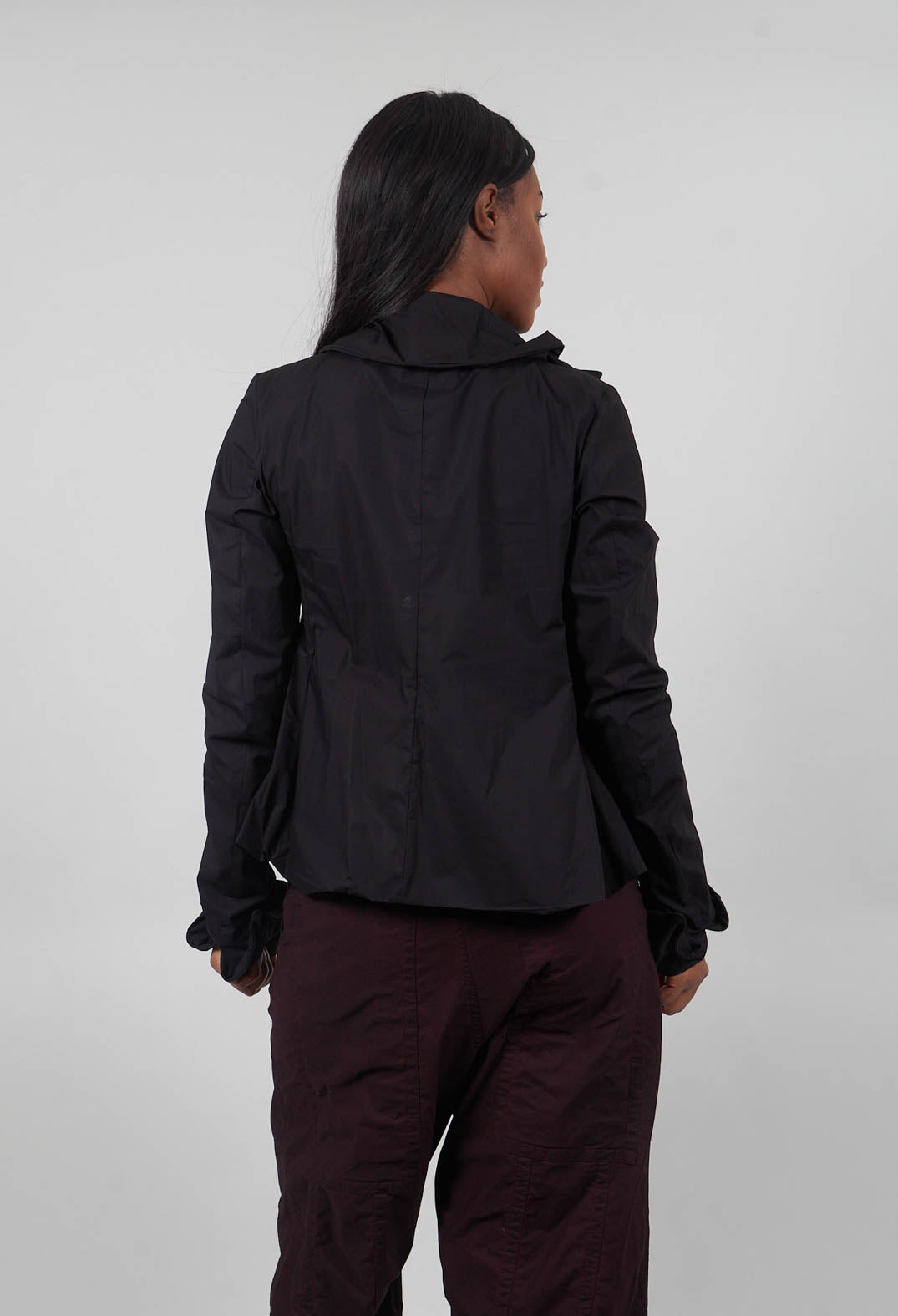 Statement Collar Shirt in Black  - 1230402