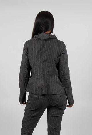 Fitted Jacket in Ginger Cloud Stripe  - 1241109