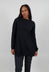 Flared Hem Top in Black  - 1280502