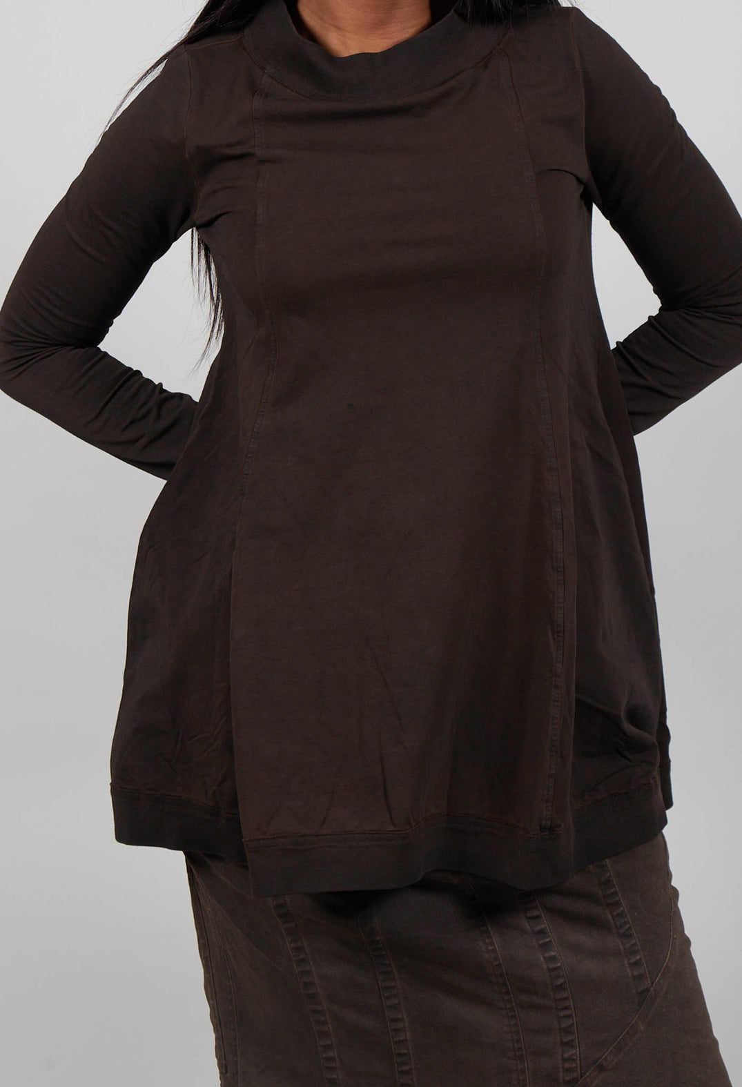 Flared Hem Top in Umbra Cloud  - 1280502