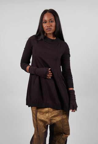 Flared Hem Top in Purple Cloud - 1280502