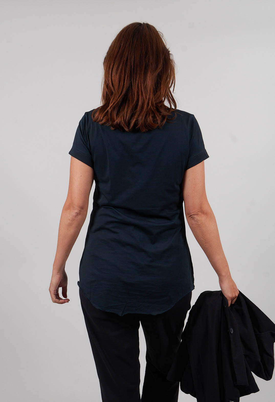 T-Shirt with Motif in Petrol Print - 1300503