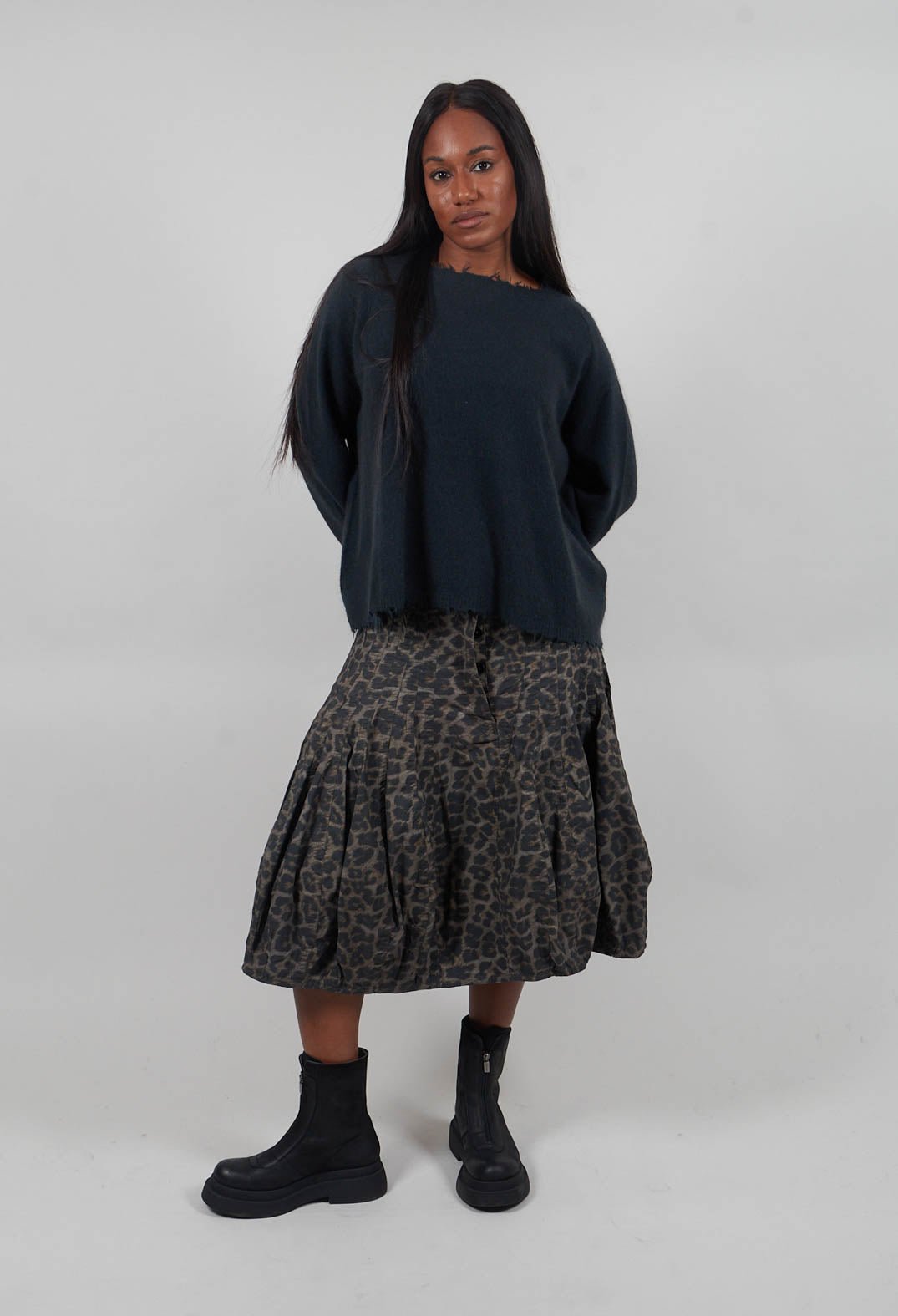 Oversized Jumper in Petrol  - 1330707