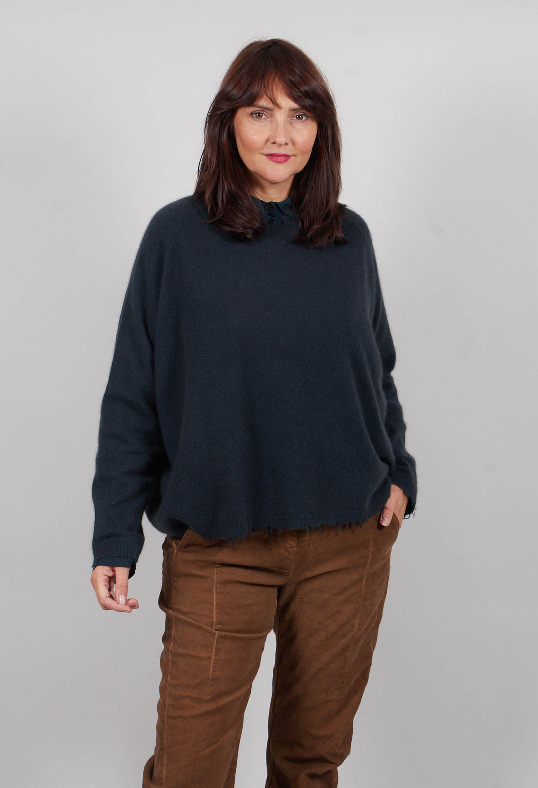 Oversized Jumper in Petrol  - 1330707