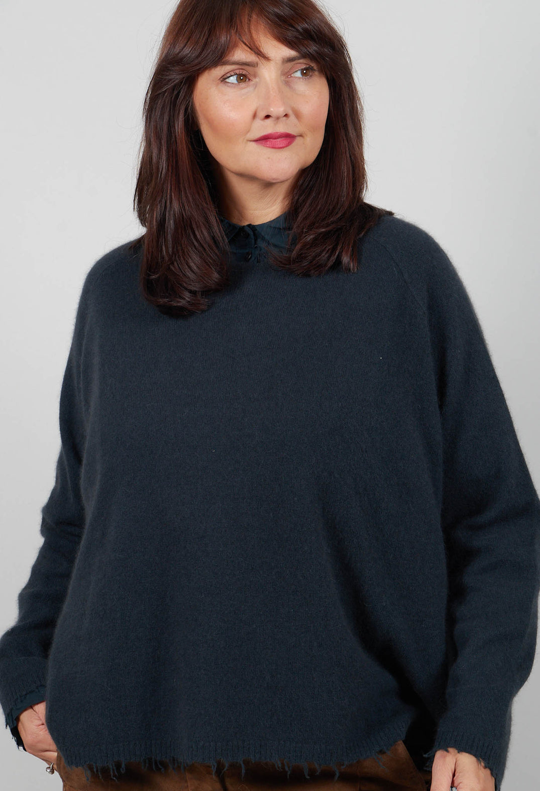 Oversized Jumper in Petrol  - 1330707