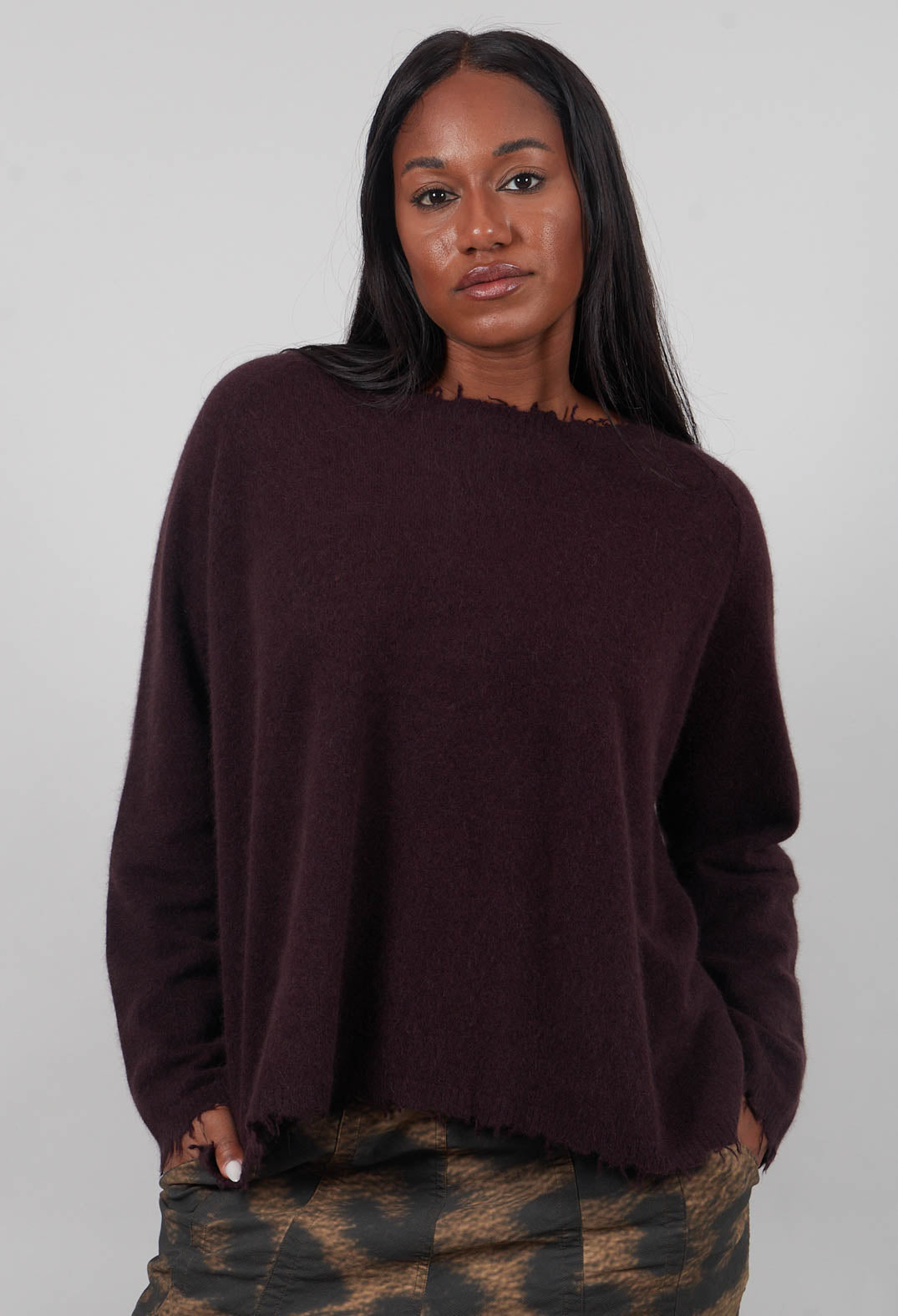 Oversized Jumper in Purple  - 1330707