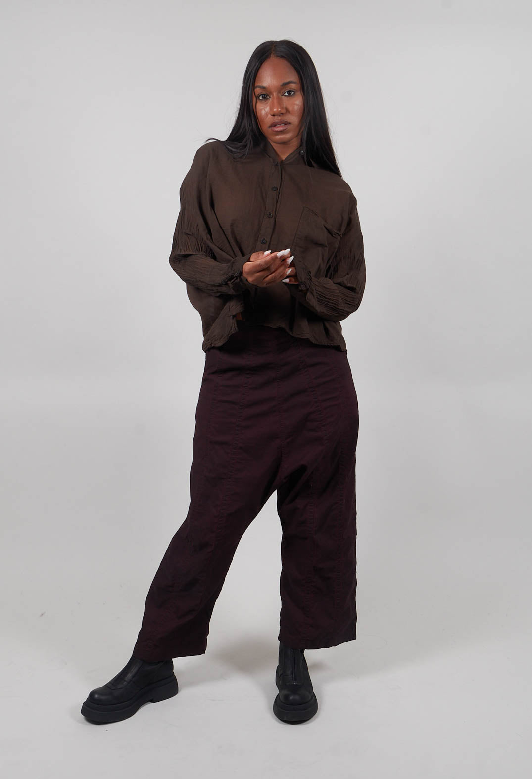 Oversized Lightweight Shirt in Umbra Cloud  - 1350402