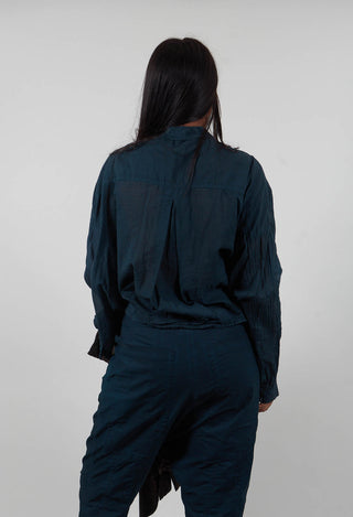 Oversized Lightweight Shirt in Petrol Cloud  - 1350402