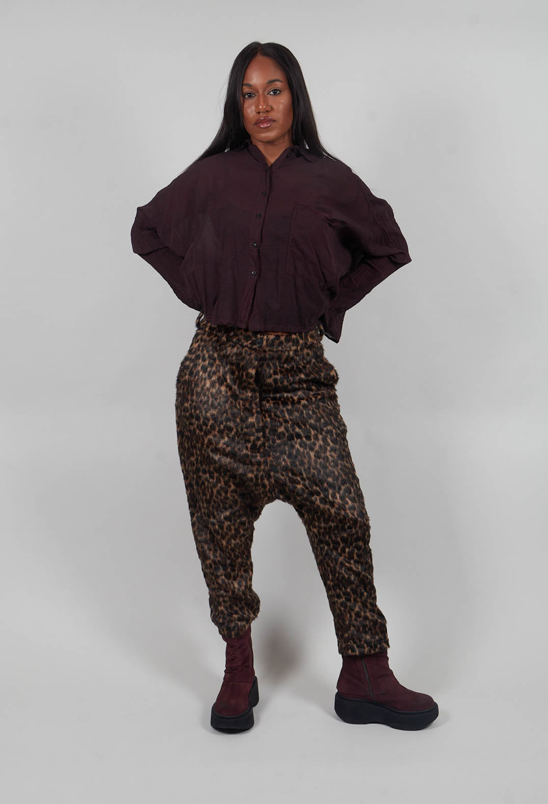 Oversized Lightweight Shirt in Purple Cloud - 1350402