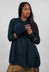 Cashmere Fingerless Gloves in Petrol  - 1363106