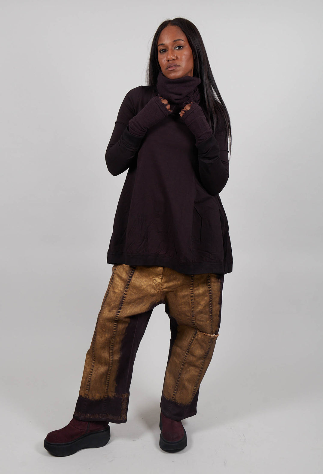 Cashmere Snood in Purple  - 1364607