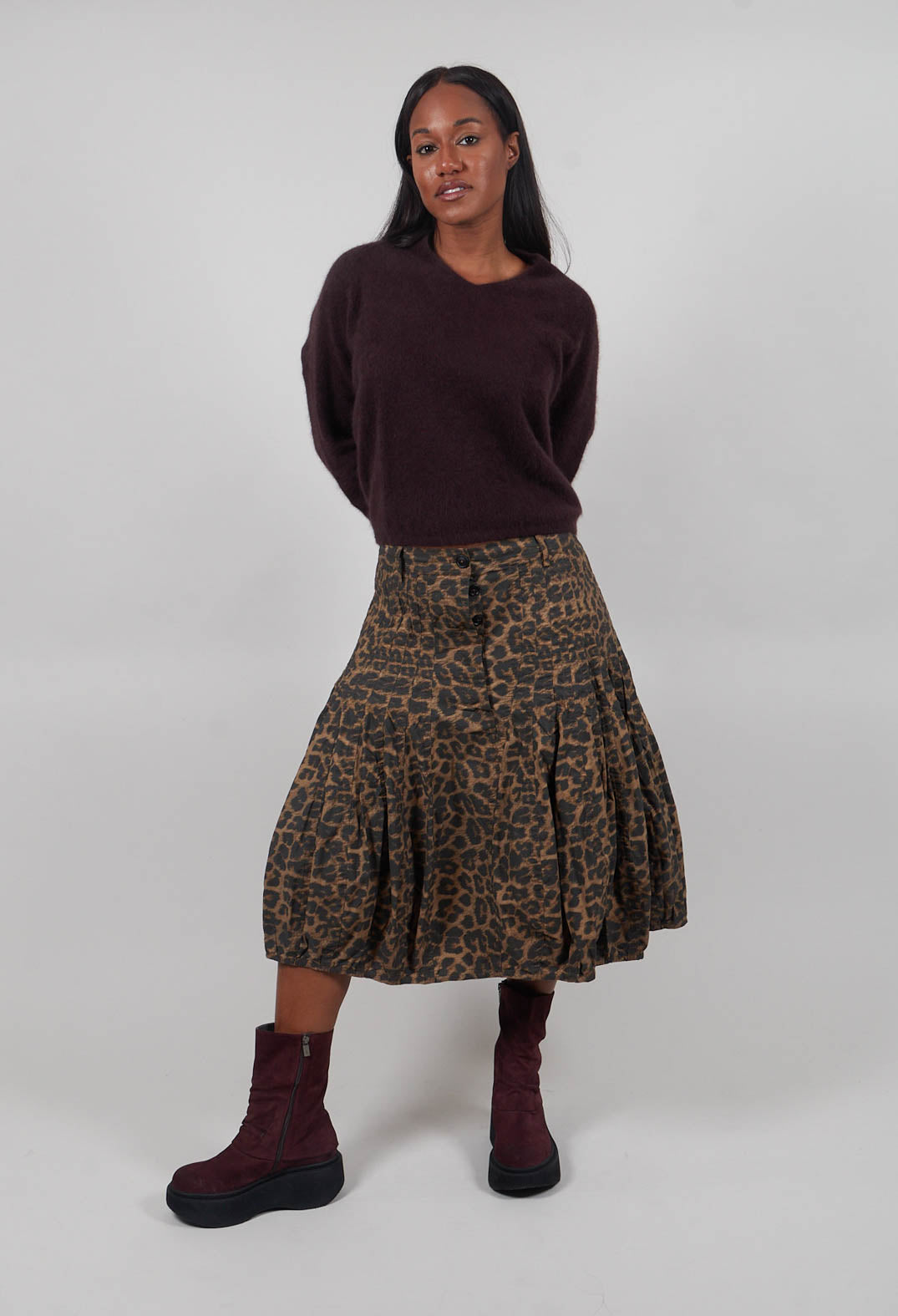 Balloon Shaped Skirt in Leo Cloud - 1390301