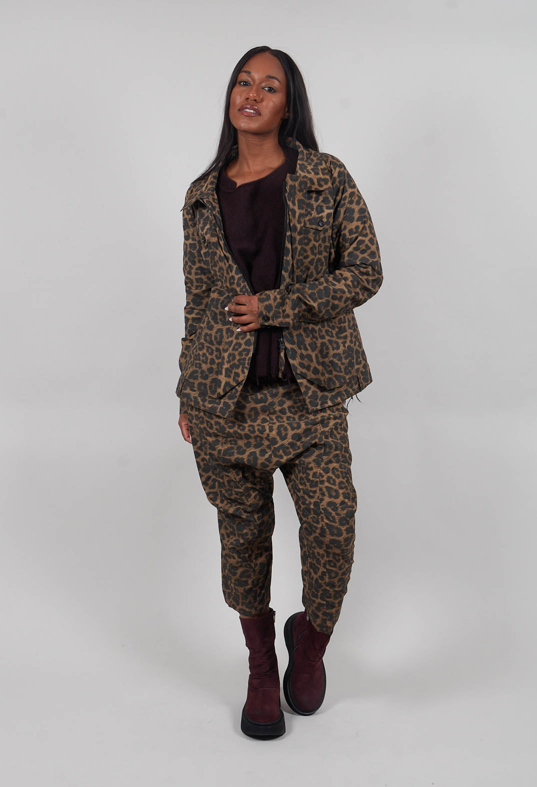 Zip Up Jacket in Leo Cloud - 1391102