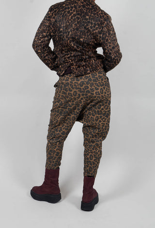 Pull On Drop Crotch Trousers in Leo Cloud  - 1390104