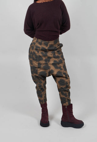 Pull On Drop Crotch Trousers in Leo Big Cloud - 1390104